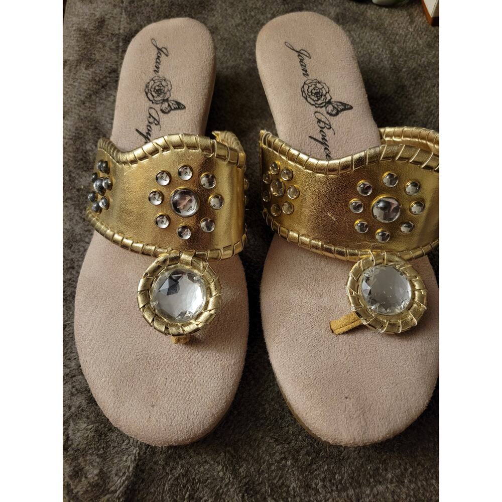 Tom boyce Gold sandals size 9